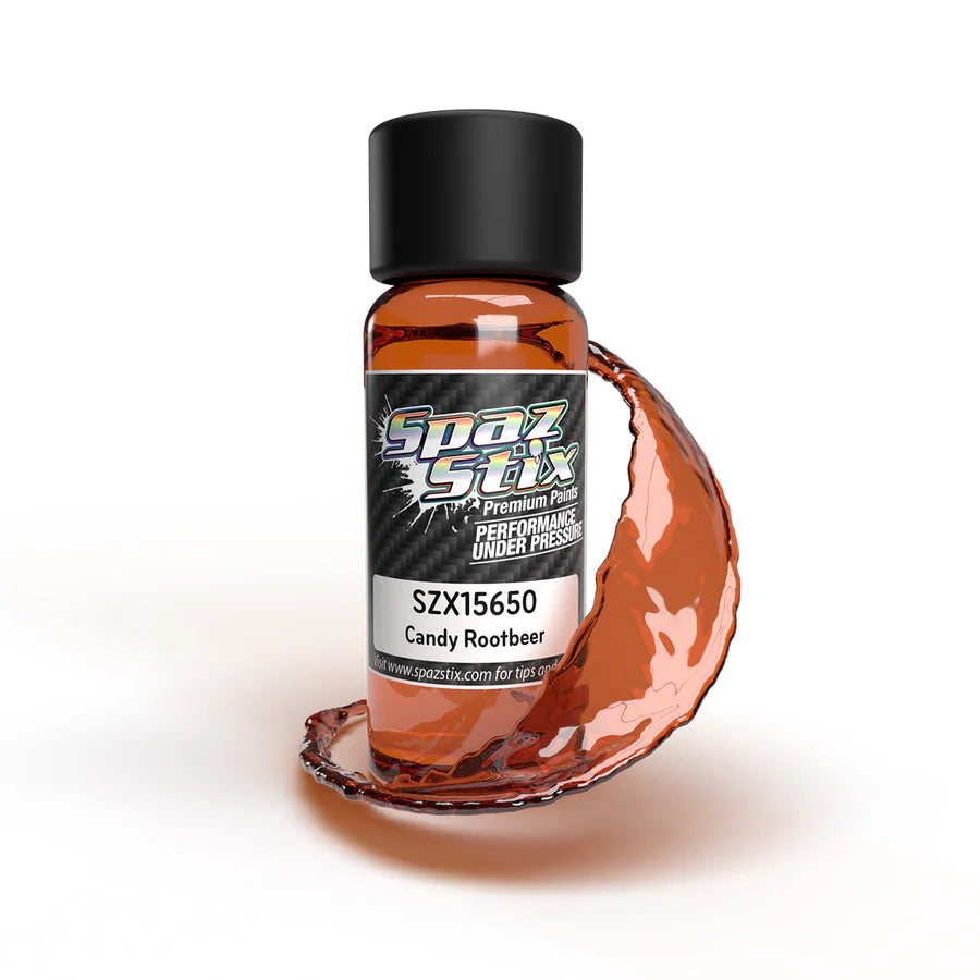 Spaz Stix Candy Rootbeer Airbrush Ready Paint, 2oz Bottle