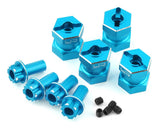 Yeah Racing 12mm Aluminum Hex Adaptors (Blue) (4) (15mm Offset) - YEA-WA-023BU