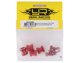 Yeah Racing 12mm Aluminum Hex Adaptors (Red) (4) (15mm Offset) - YEA-WA-023BU