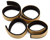 Yeah Racing Spec D Pre-Mounted Drift Tires w/LS Mesh Wheels (Chrome/Gold) (4) w/12mm Hex & 6mm Offset - YEA-WL-0099
