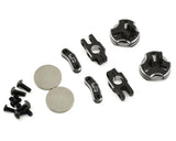 Yeah Racing Aluminum CNC Magnetic Invisible Body Mount (Black) - YEA-YA-0531BK