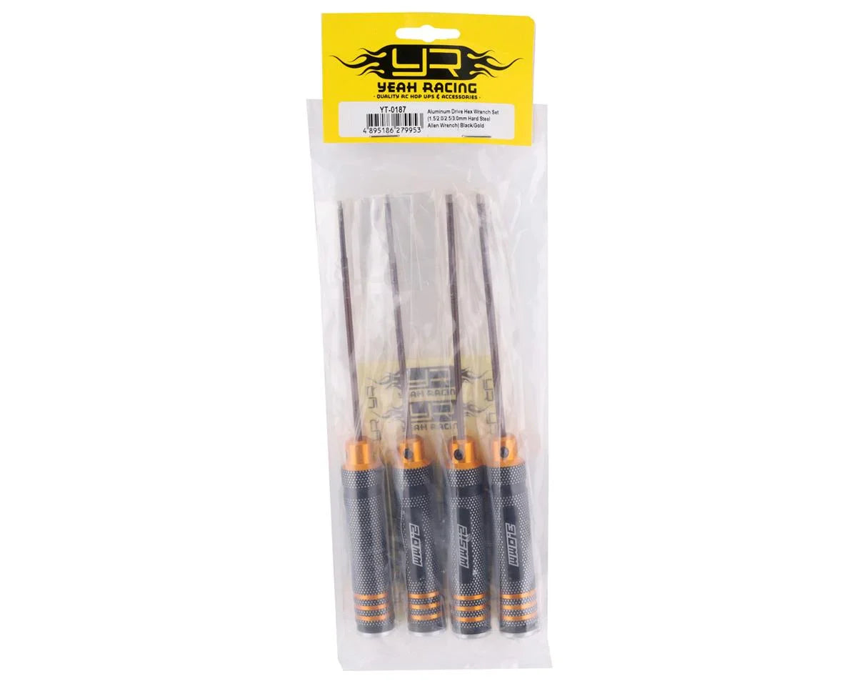Yeah Racing Metric Hex Driver Set (4) (1.5, 2.0, 2.5, 3.0mm) - YEA-YT-0187