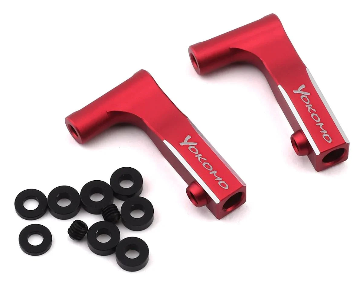 Yokomo YD-2 Aluminum Front Upper L Arm Kit (Red) - YOKY2-R08FUIA