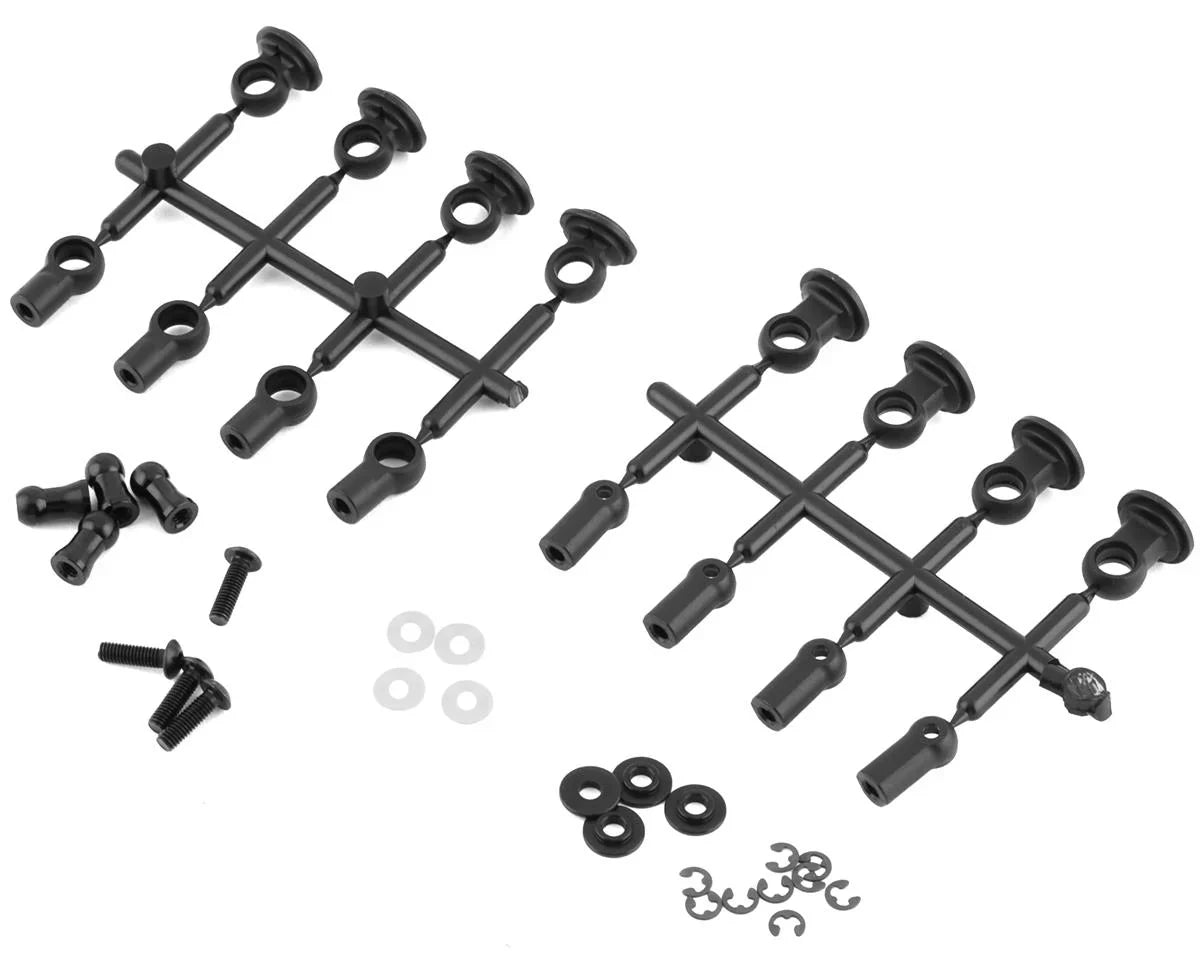Yokomo YD-2 Super Low Friction Aluminum Big Bore Shock Set (Black) - YOKY2-SBBSA